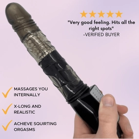 Veined ROTATING Dildo