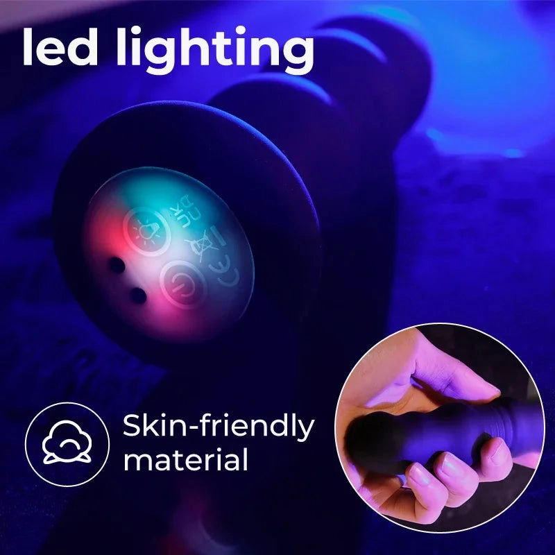 Vibrating Butt Plug with LED Mode
