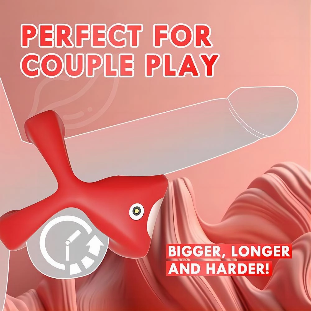 Vibrating Penis Ring Penis Vibrator for Man & Couple App Remote Control