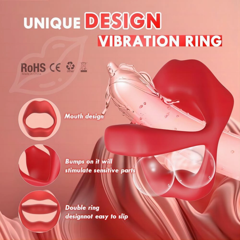 Vibrating Penis Ring Penis Vibrator for Man & Couple App Remote Control