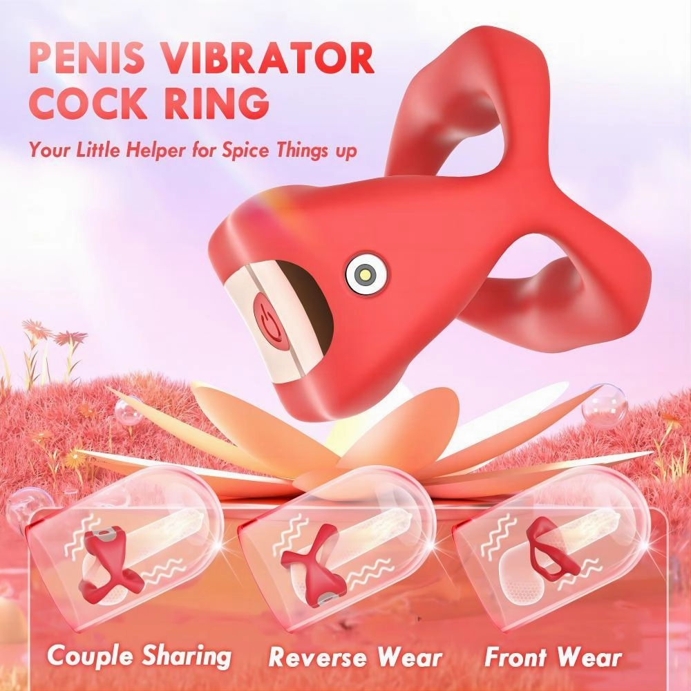 Vibrating Penis Ring Penis Vibrator for Man & Couple App Remote Control