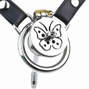 Wearable Metal Flat Chastity Cage