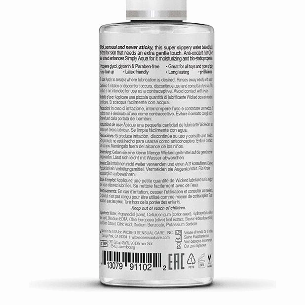 Wicked - Sensual Care Simply Aqua Water Based Lubricant
