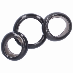 Wide and Stretchy Cock Rings - Set of 3