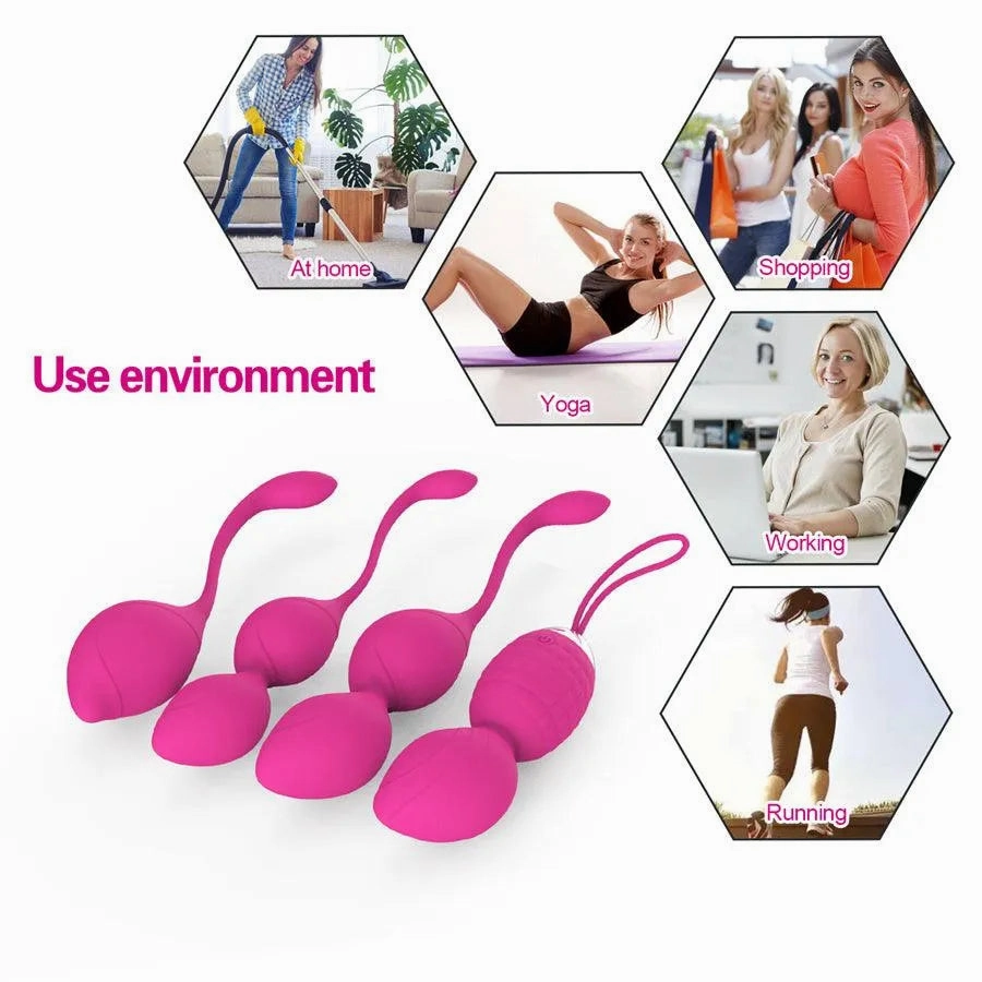 Wireless Remote Vibrating Ben Wa Balls for Women