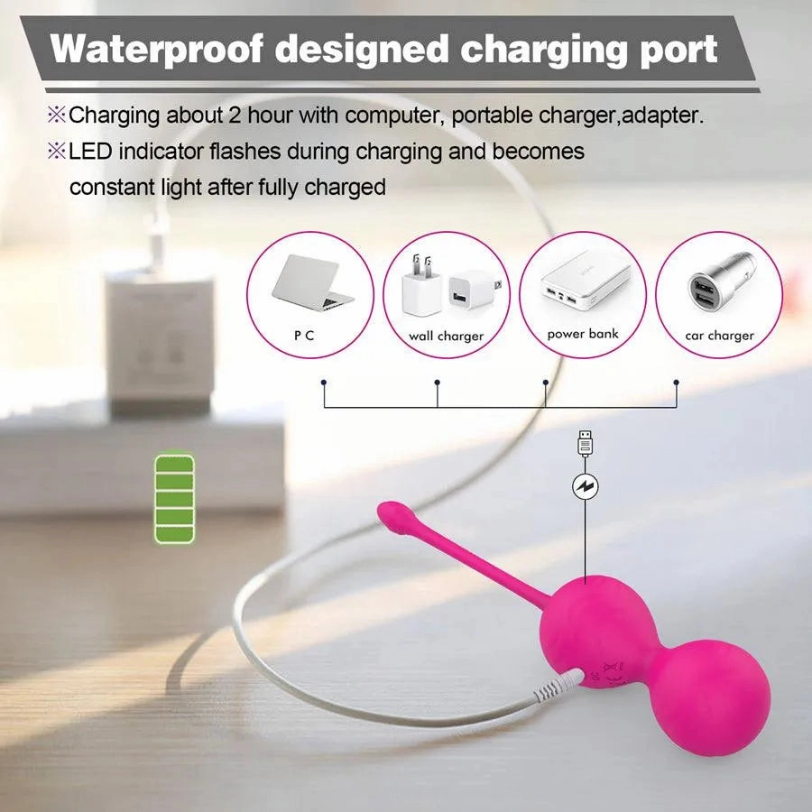 Wireless Remote Vibrating Kegel Balls Combo Set