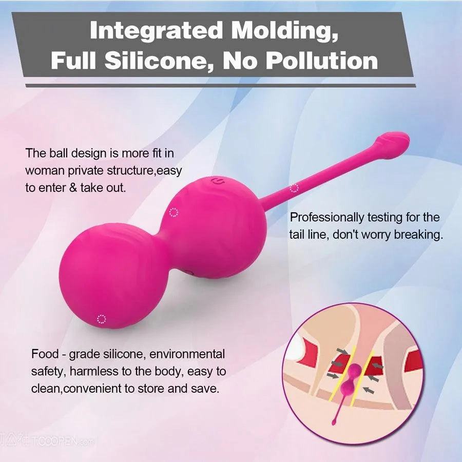 Wireless Remote Vibrating Kegel Balls Combo Set