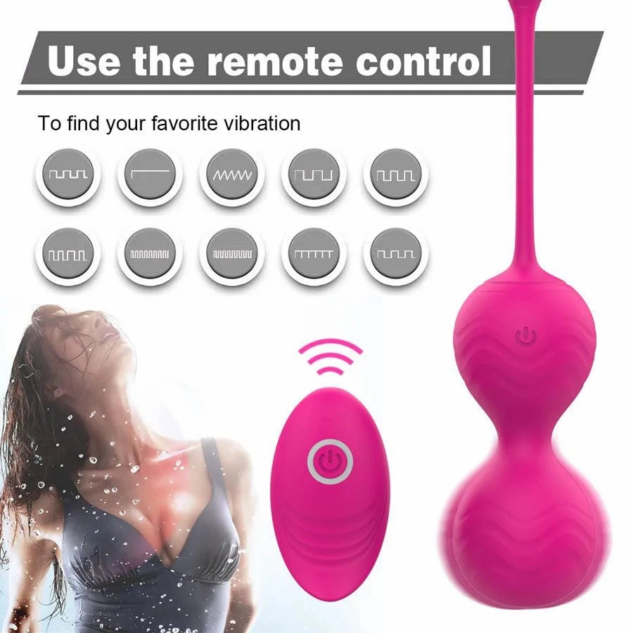 Wireless Remote Vibrating Kegel Balls Combo Set