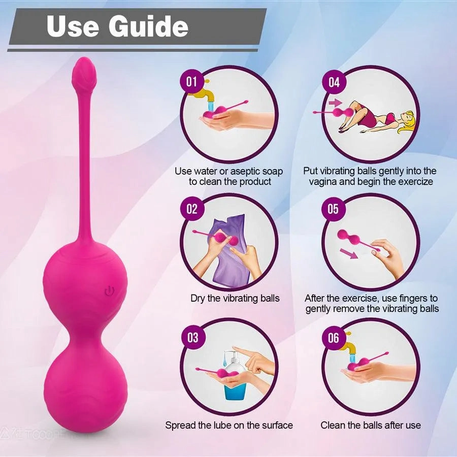 Wireless Remote Vibrating Kegel Balls Combo Set