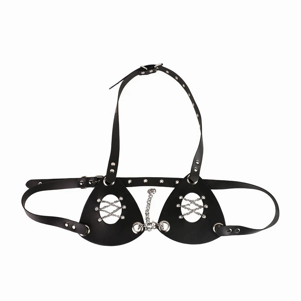 Xinghaoya Leather Sexy Lingerie Set