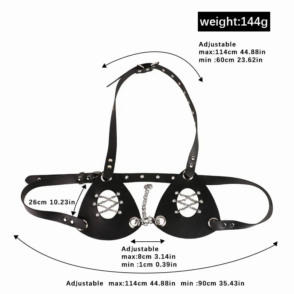 Xinghaoya Leather Sexy Lingerie Set