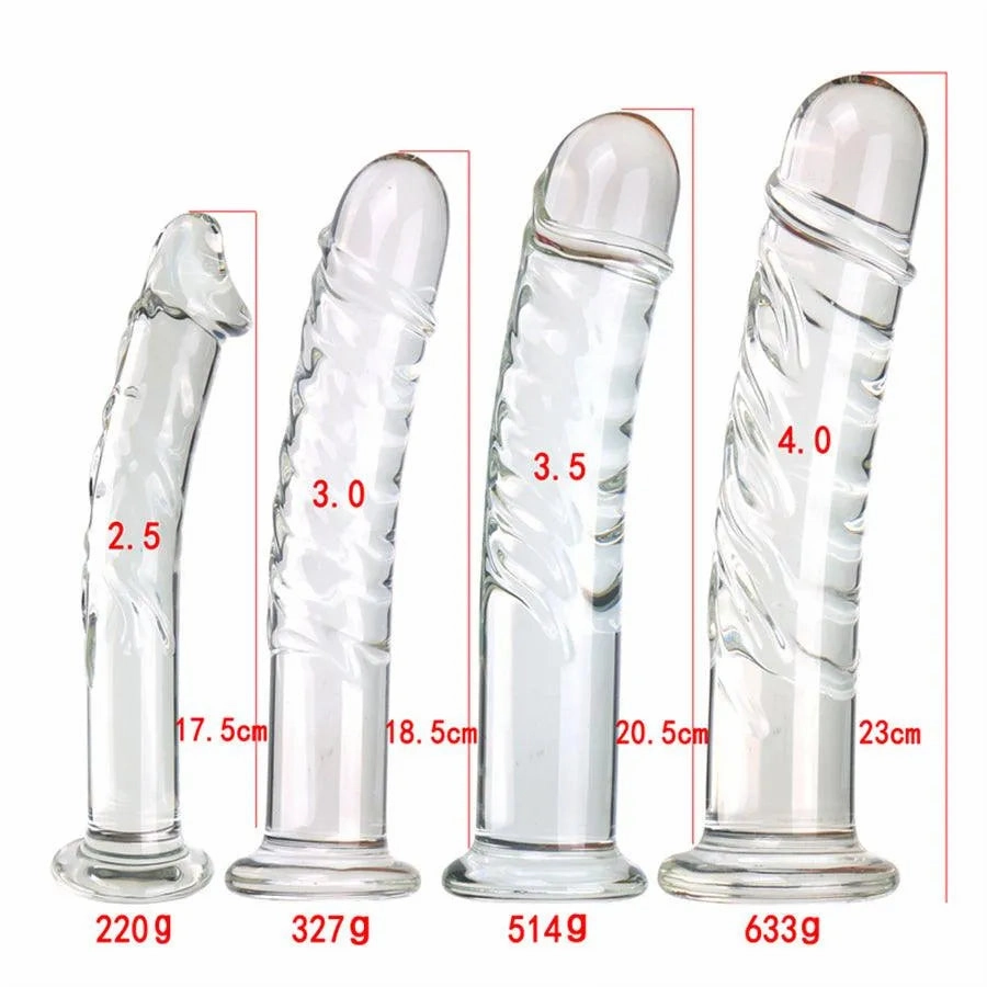 Xinghaoya Realistic Spiral Glass Dildo