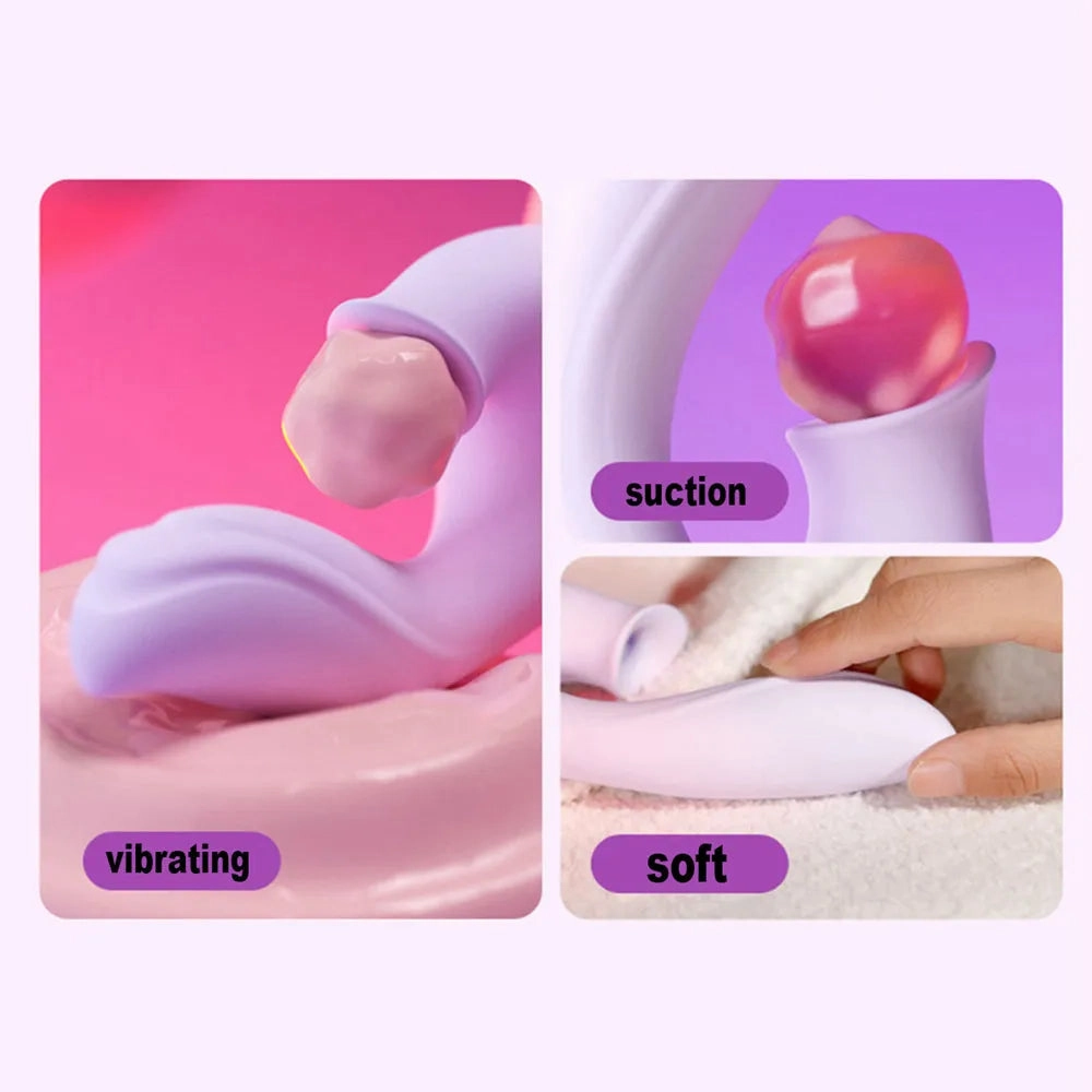 Xinghaoya Silicone Rabbit Sucking Vibrator