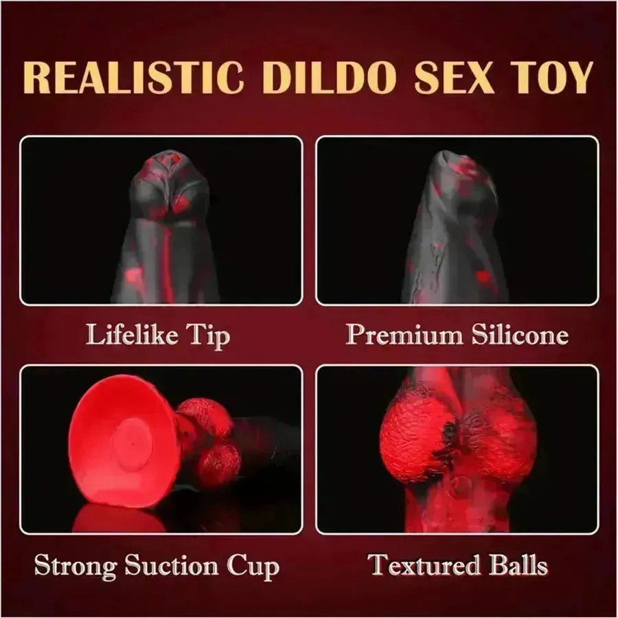Xinghaoya Silicone Thrusting Knotted Dildo