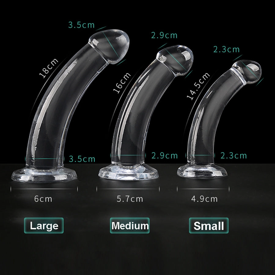 Xinghaoya Transparent Silicone Anal Dildo